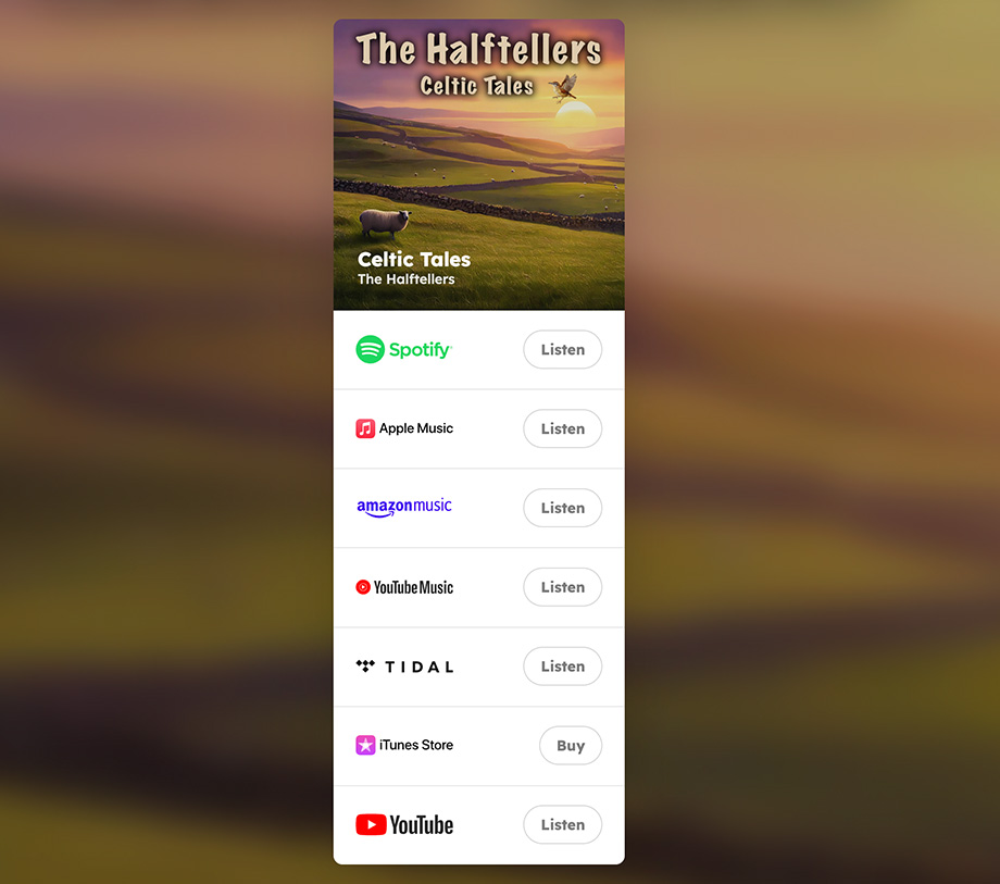 Listen on Spotify, Apple Music, and more